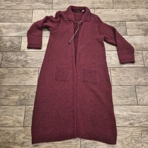 Magic Line Italy | Vintage Chunky Knit Maxi Duster Cardigan Size XL